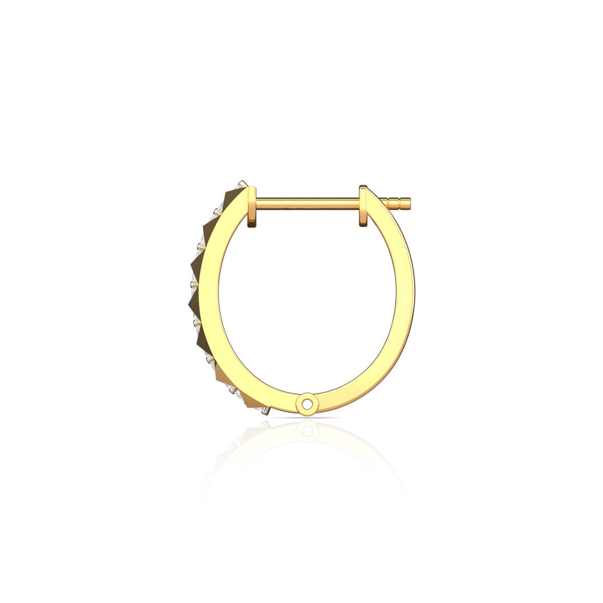 Shimmering Gorgeous Oval Hoops 18K