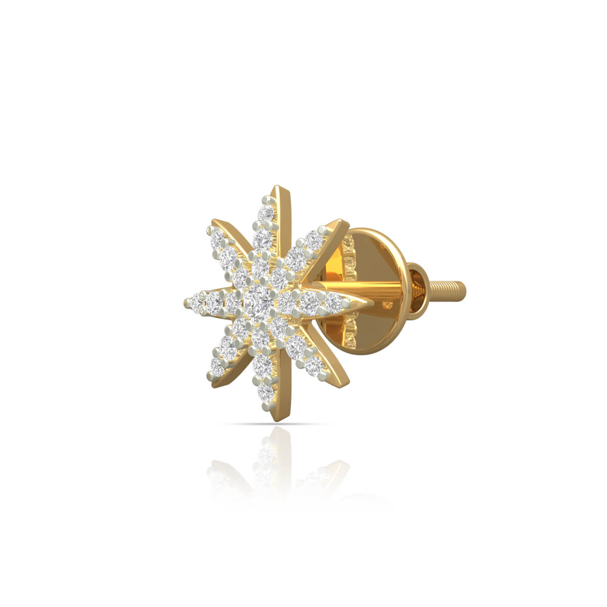 Starry Elegance Minimal Gold Studs 18K