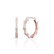 Dazzling Whirl Gold Hoops 18K