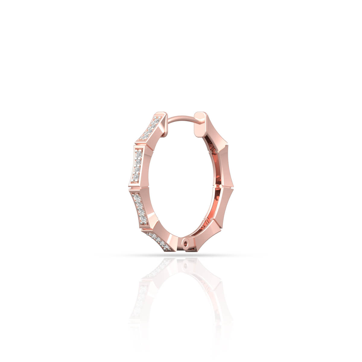 Dazzling Whirl Gold Hoops 18K