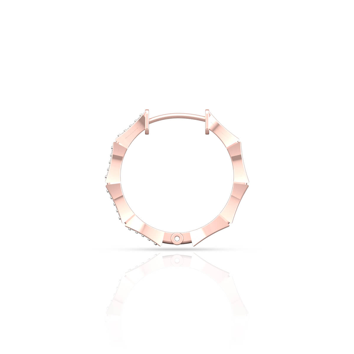 Dazzling Whirl Gold Hoops 18K