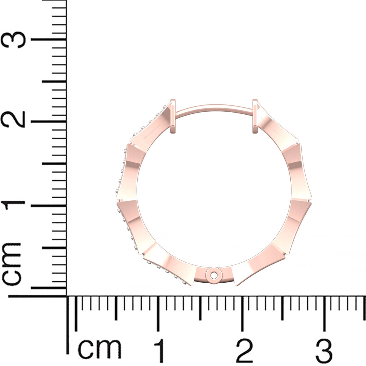 Dazzling Whirl Gold Hoops 18K