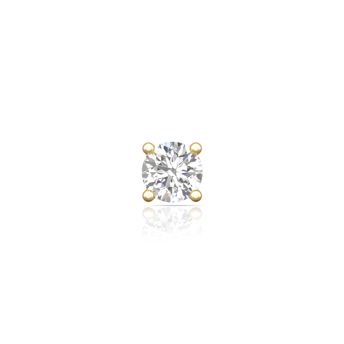 Glittering Perfection Diamond Solitaire Studs