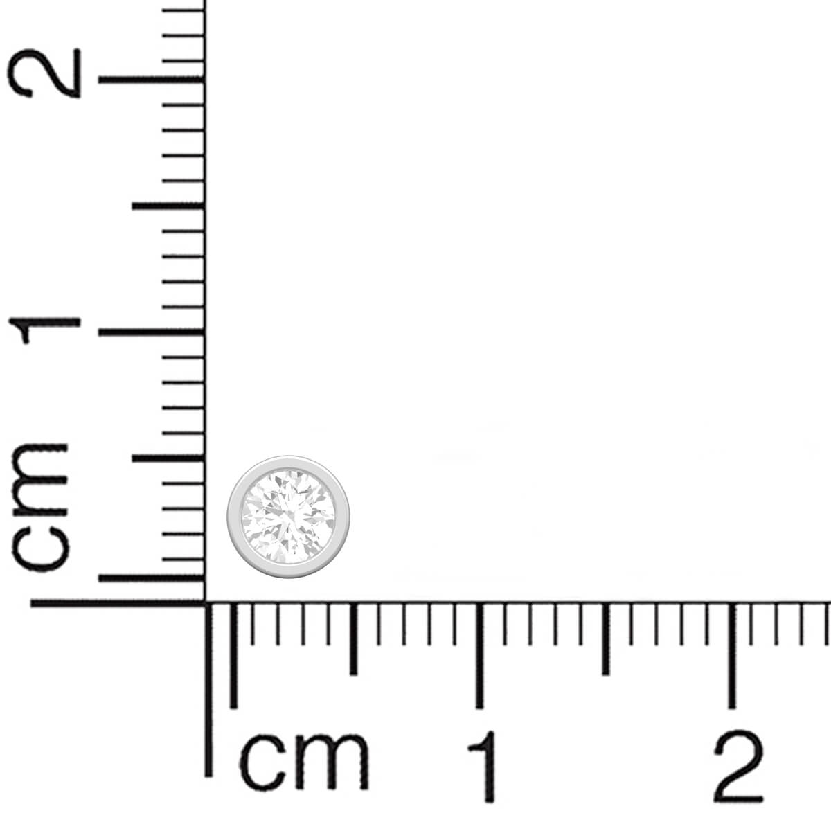 Elegant Mini-Orb 18K Diamond Stud