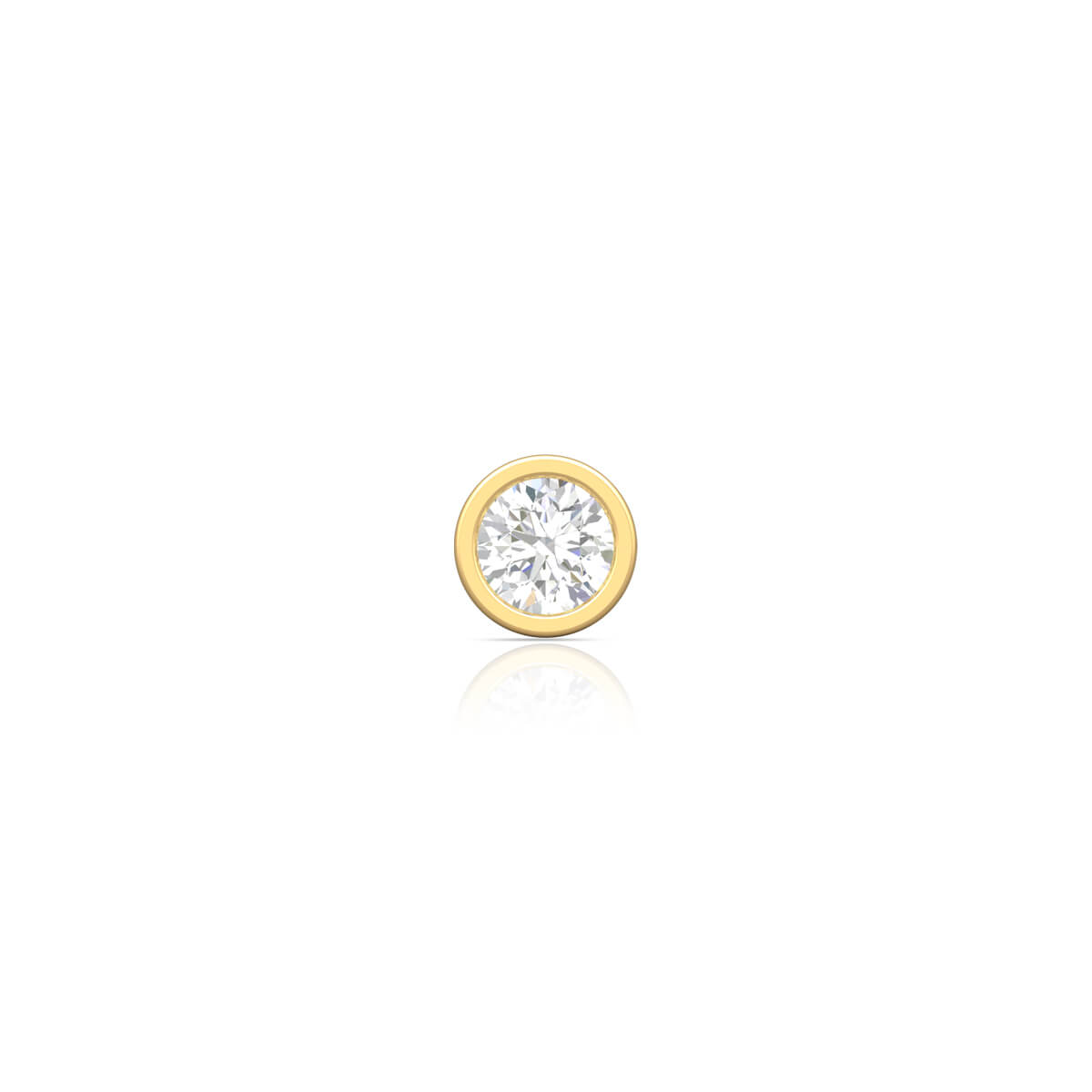 Delicate Mini-Orb 18K Diamond Stud