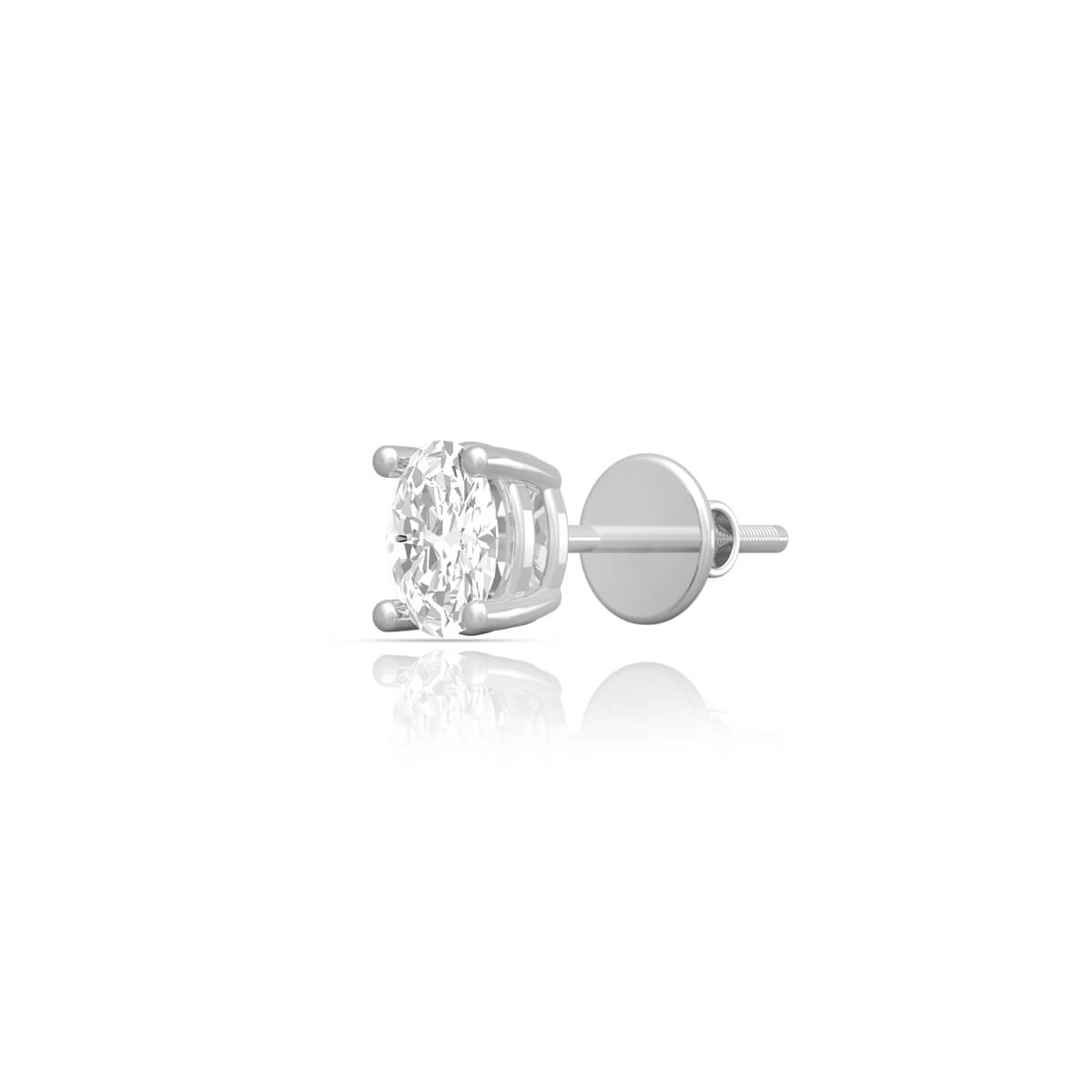 18K Diamond Stud with Stunning Elegance
