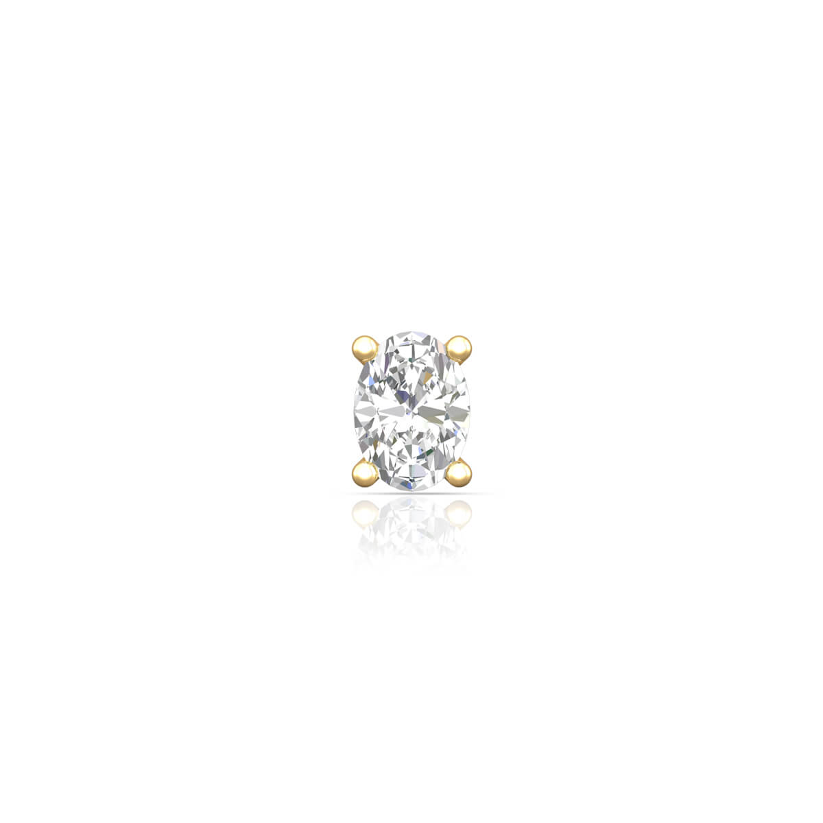 18K Diamond Stud for Everyday Radiance