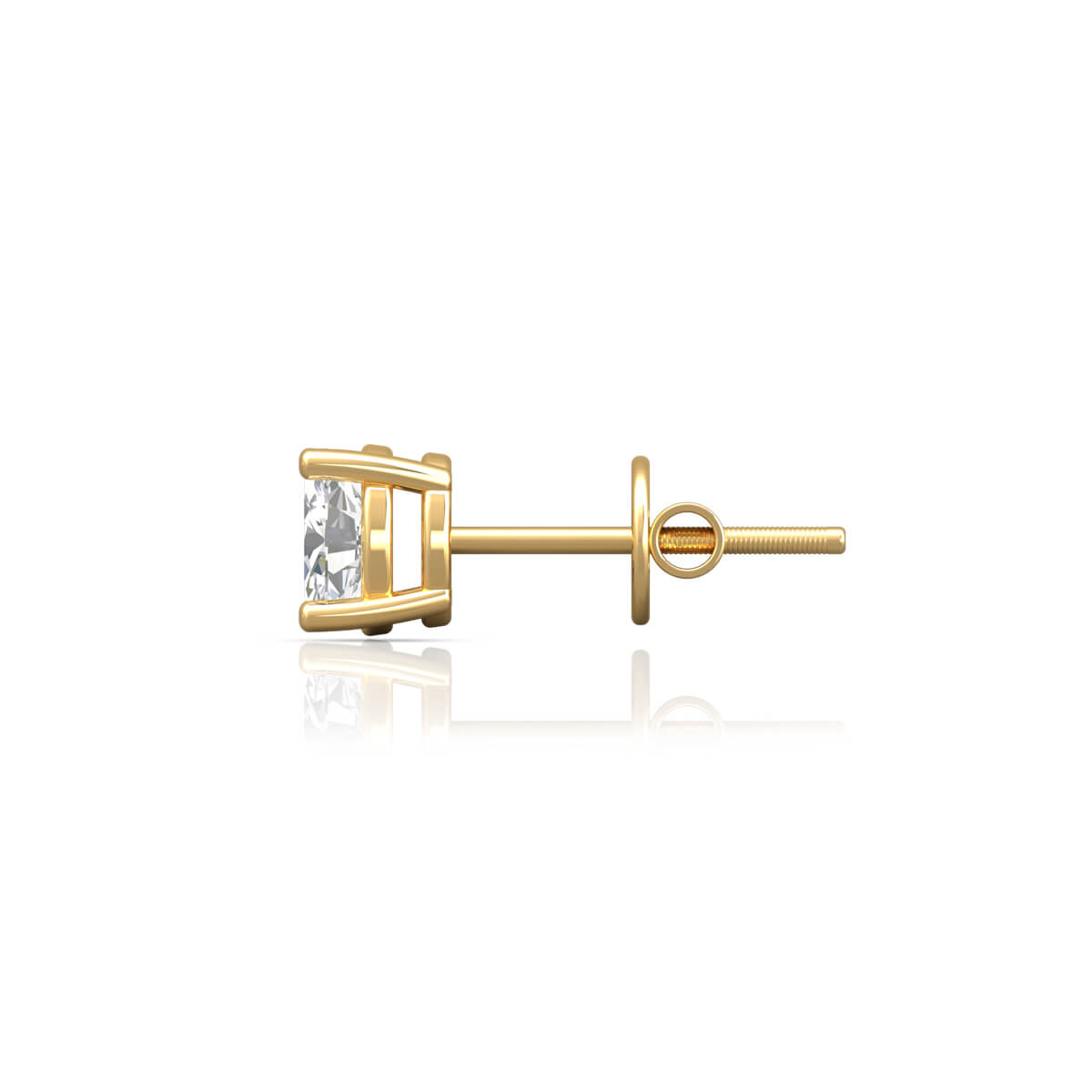 18K Diamond Stud for Everyday Radiance