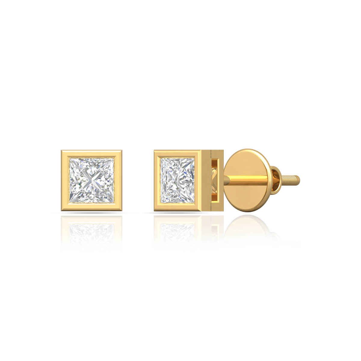 Minimalist Charm Solitaire Studs