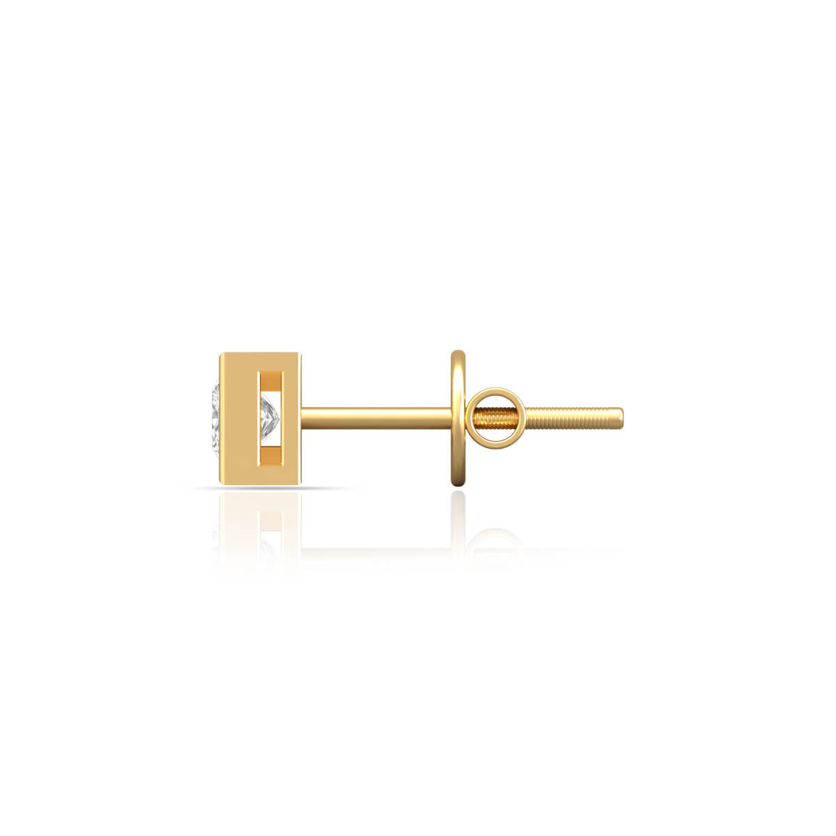 Minimalist Charm Solitaire Studs