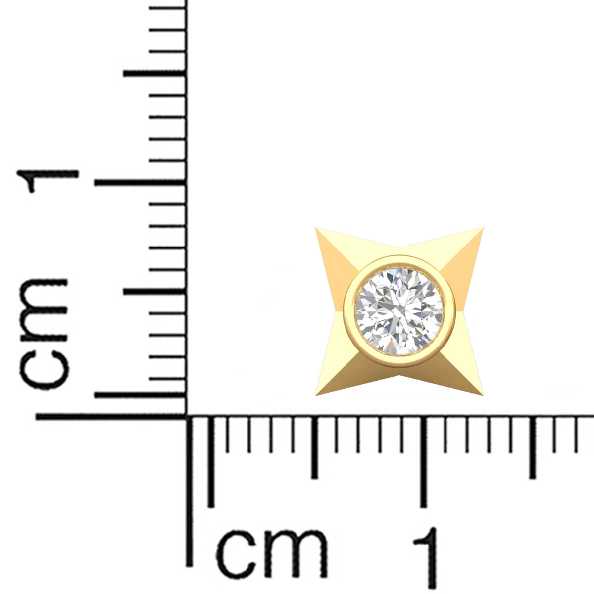 Radiant Star Solitaire Earrings
