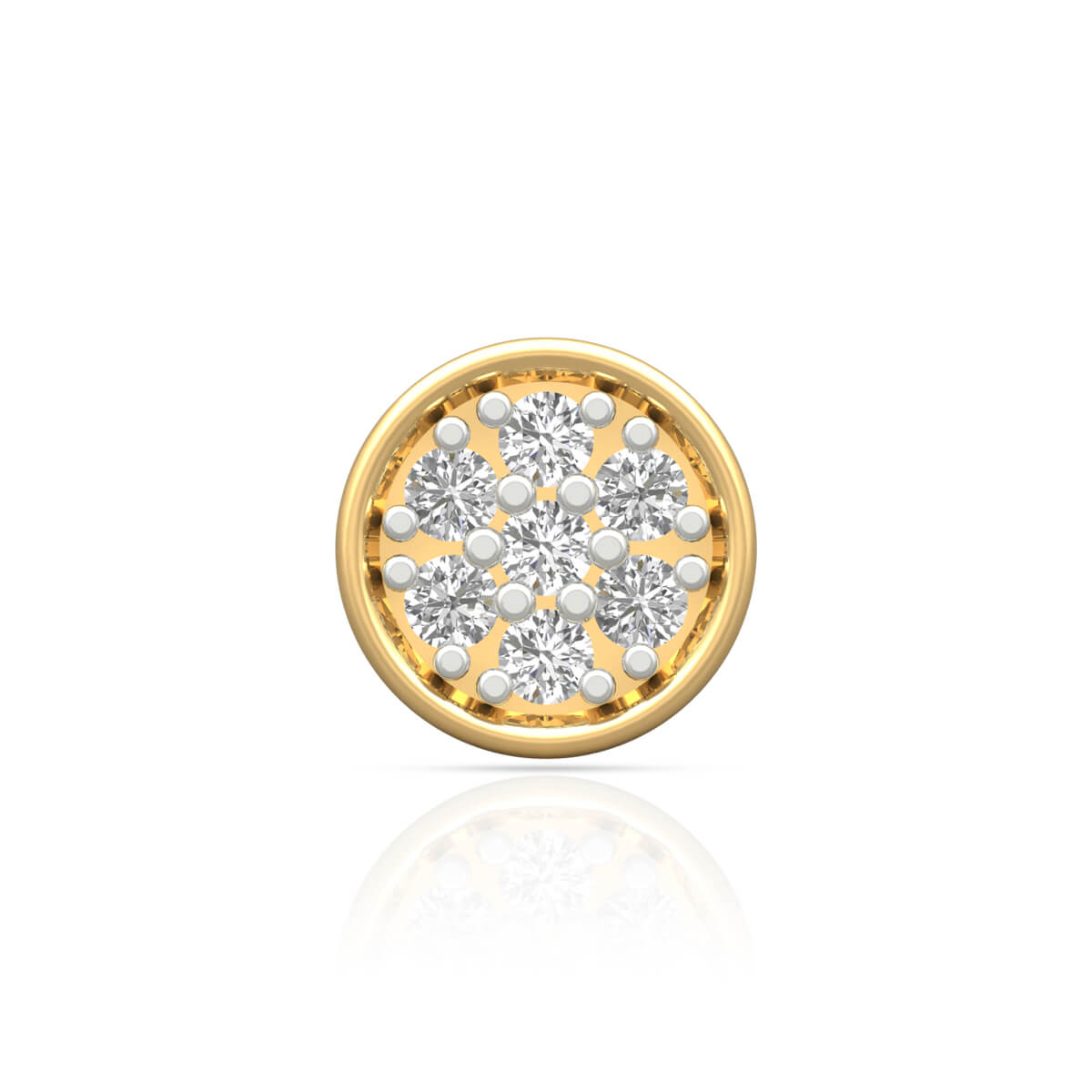 Stunning Oval Diamond Stud Earrings 18K