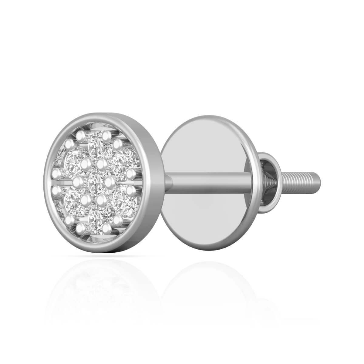 18K Sterling Charming Diamond Studs