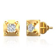 Elegant Gleam Solitaire Earrings