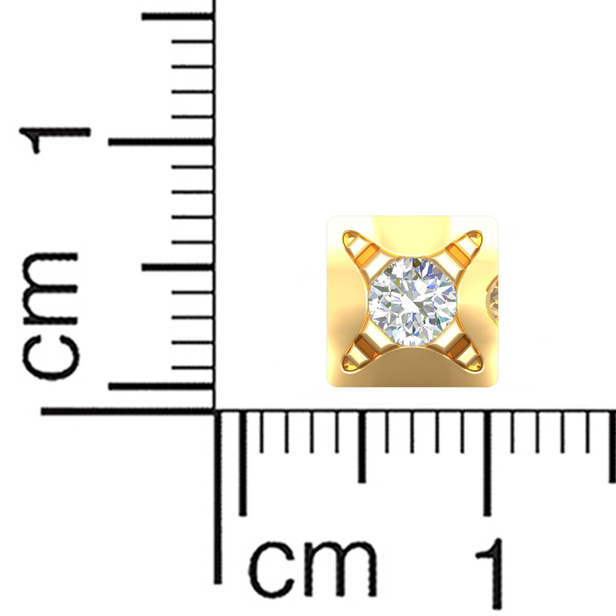 Luxe Glow Gold Studs for Men