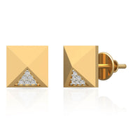 18K Modern Elegance Diamond Studs
