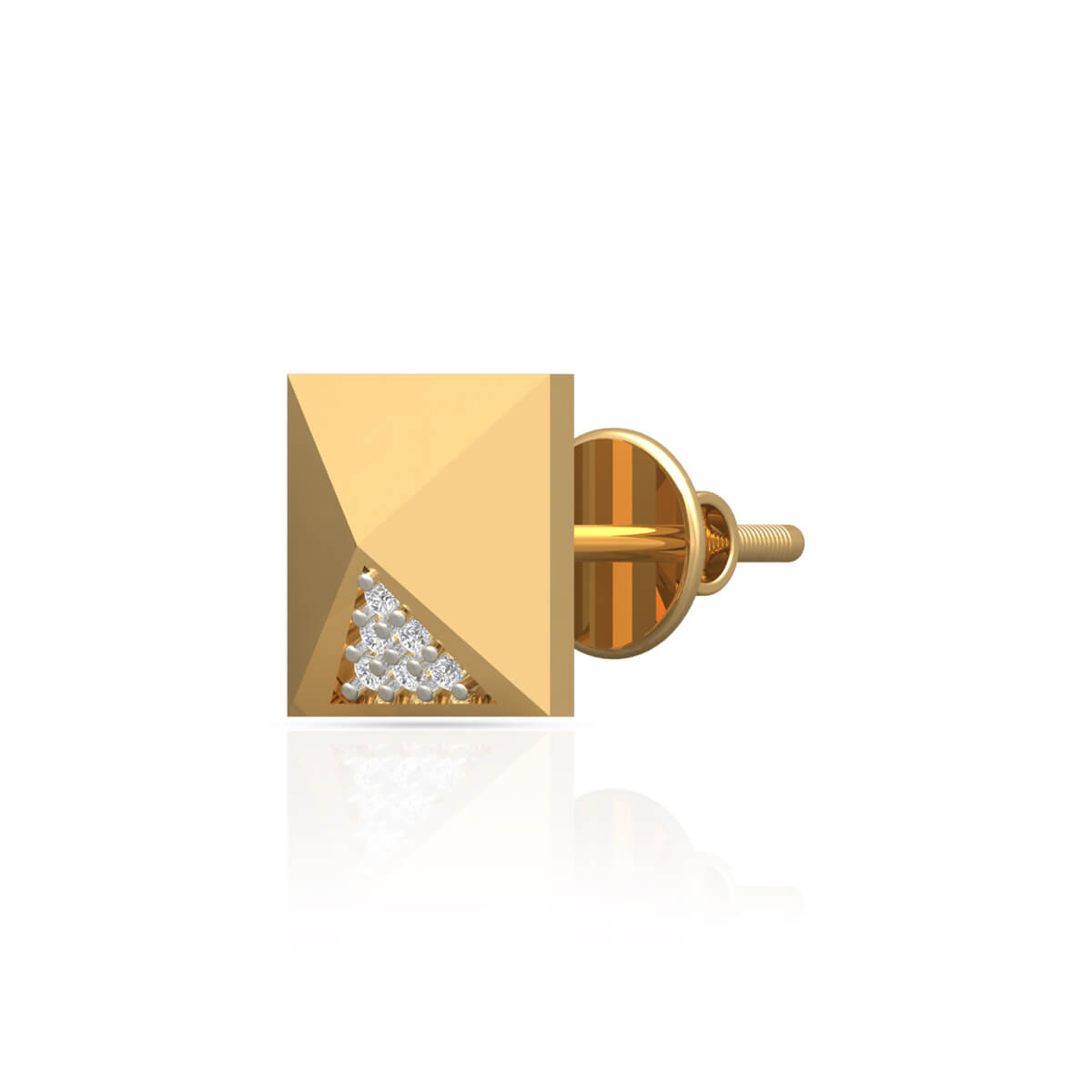 18K Modern Elegance Diamond Studs