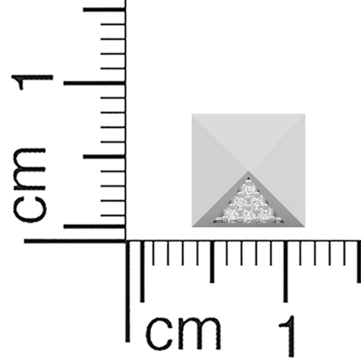 Sterling 18K Diamond Stud for Simple Grace