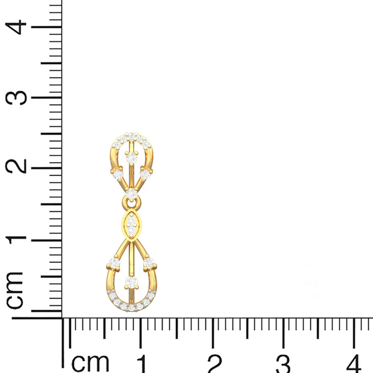 Chic Elegance 18K Diamond Danglers