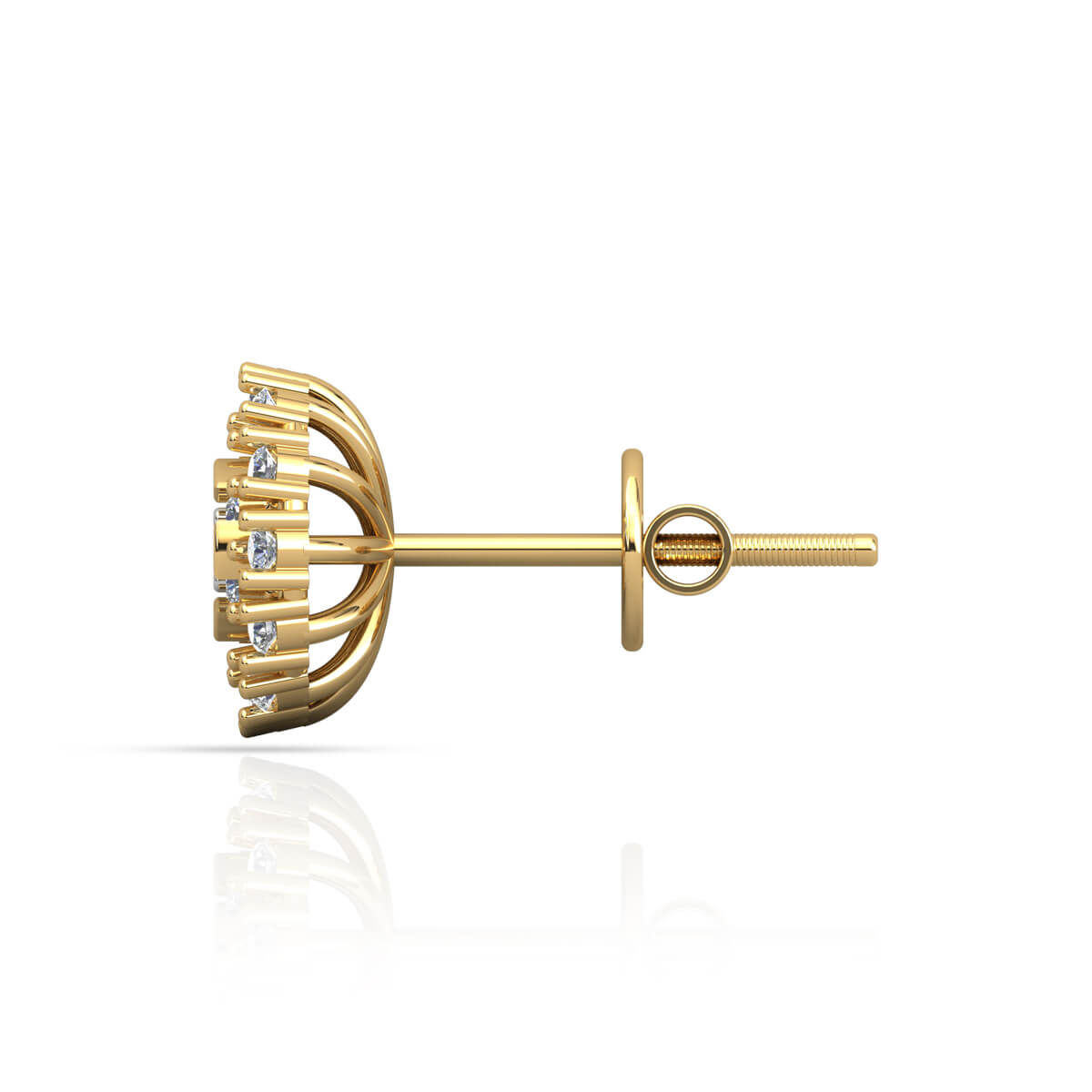 Stunning Floral 18K Diamond Studs for Exclusive Look