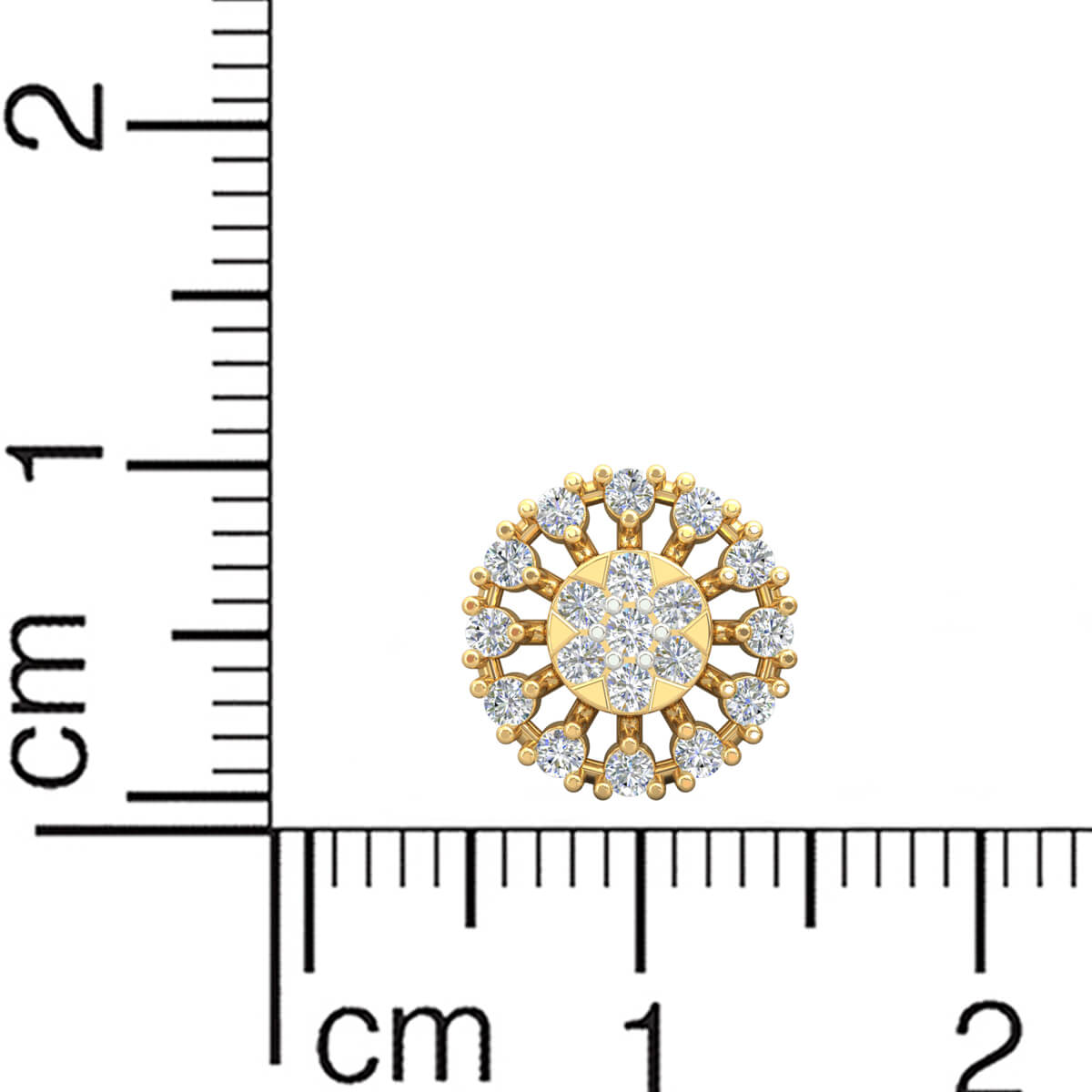 Stunning Floral 18K Diamond Studs for Exclusive Look