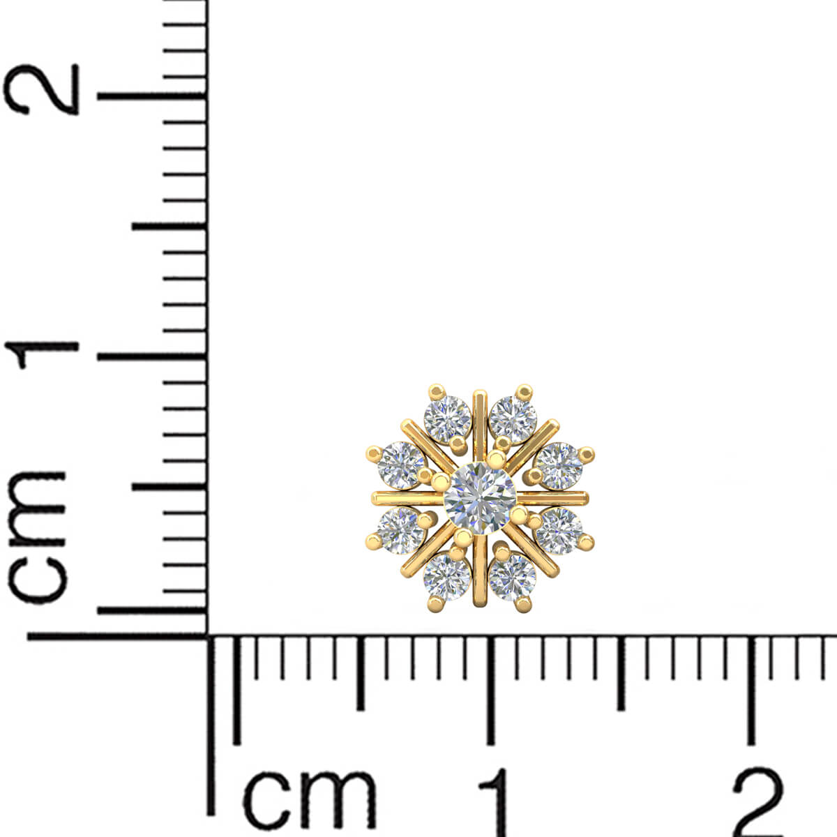 18K Dazzling Floral Studs for Exclusive Look