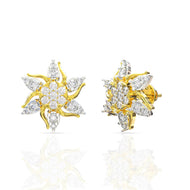 18K Shimmering Starlit Gold Studs