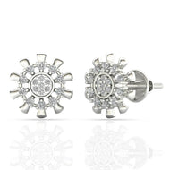 Snowflake Elegance 18K Studs
