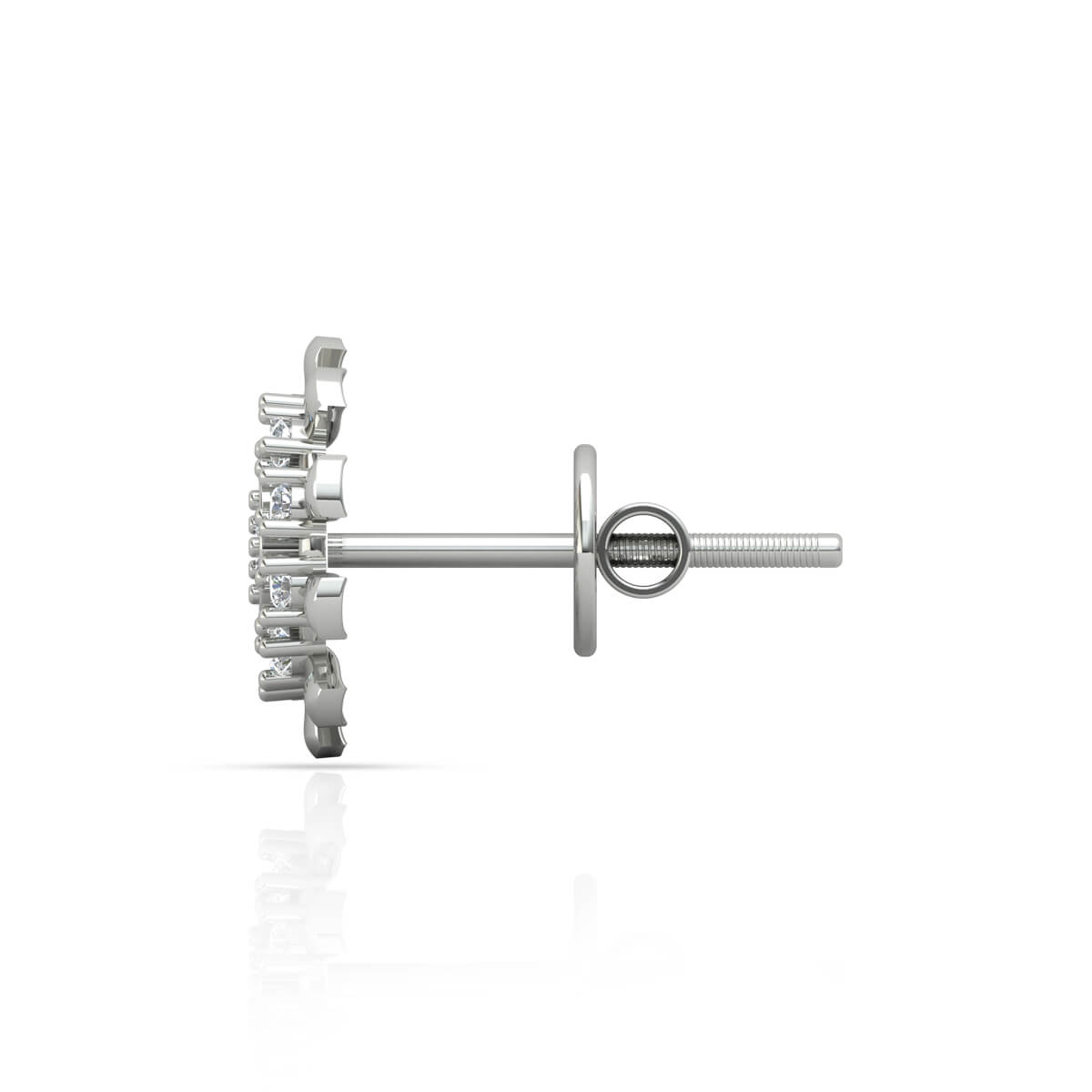 Snowflake Elegance 18K Studs