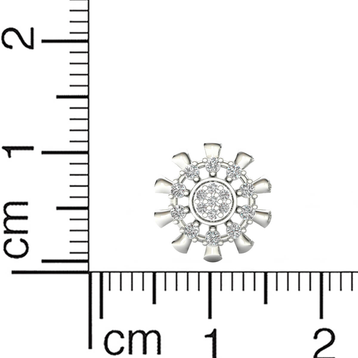 Snowflake Elegance 18K Studs
