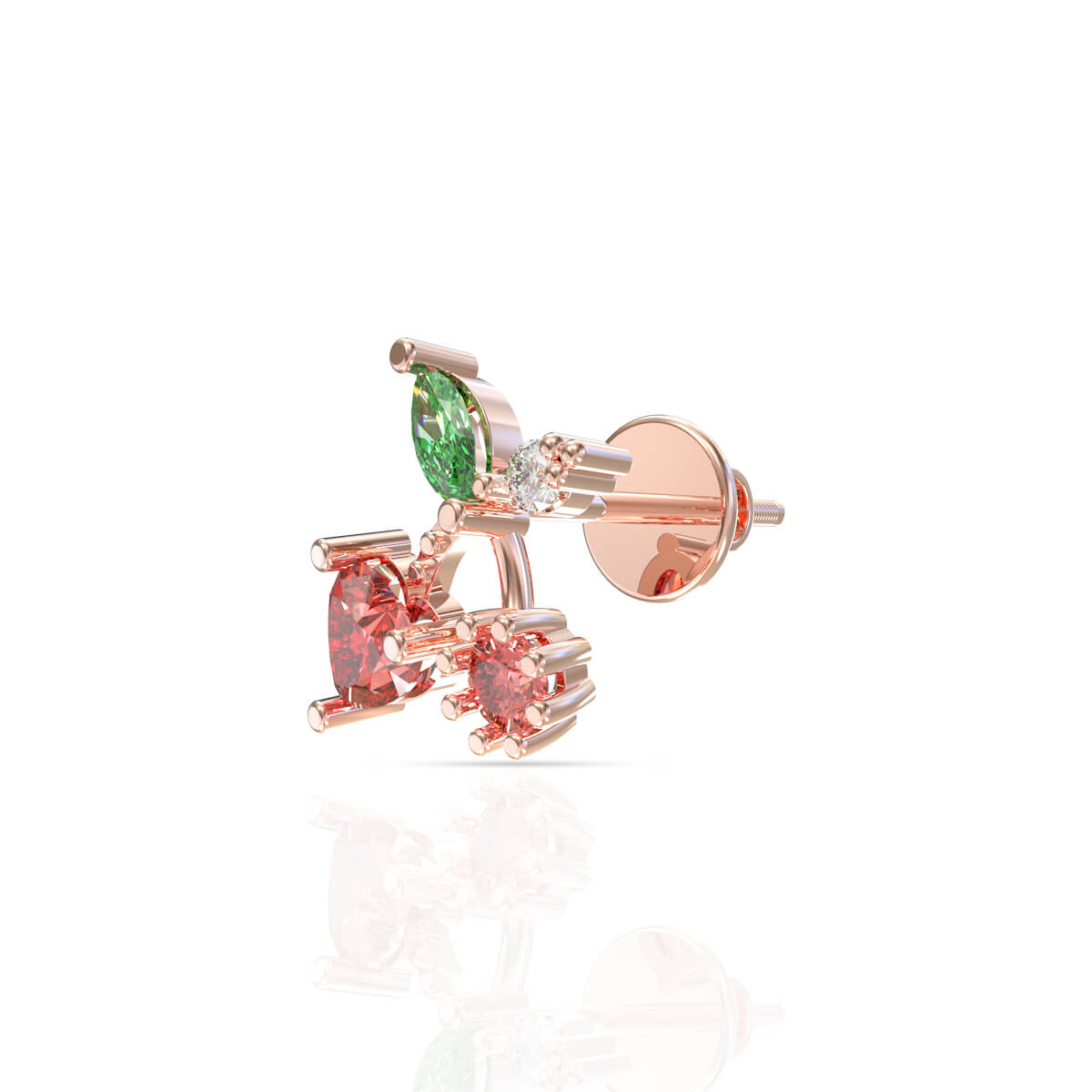 Chic 18K Diamond Studs for Sleek Stylish