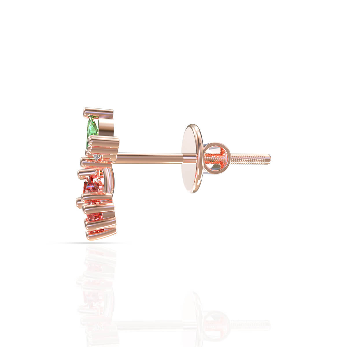 Chic 18K Diamond Studs for Sleek Stylish