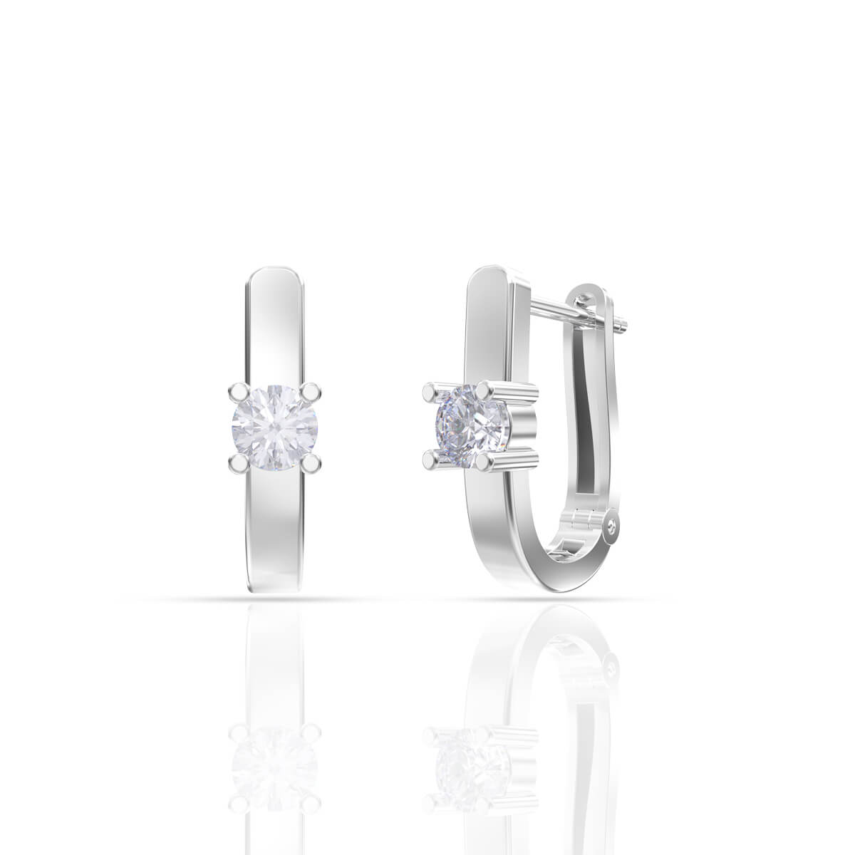 Sterling Radiant Hoops 18K