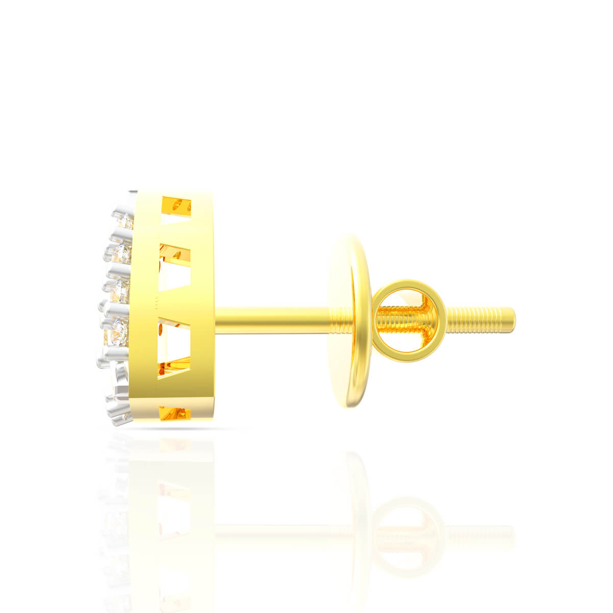 Glorious Simplicity 18K Trigonal Studs