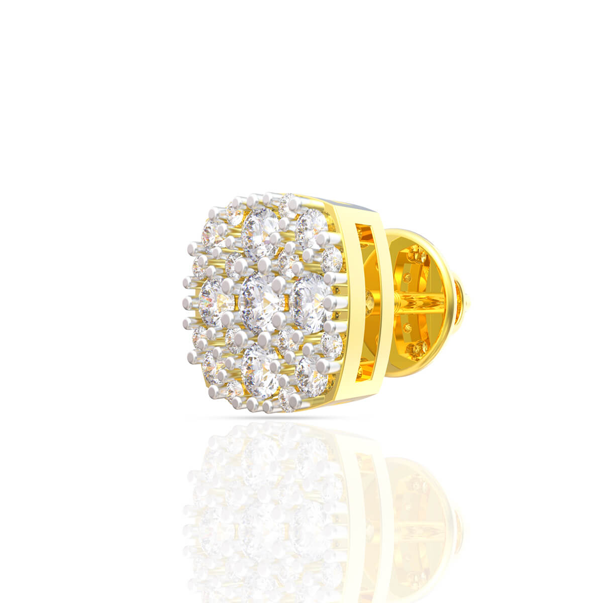 Shimmering Glow Diamond Studs 18K