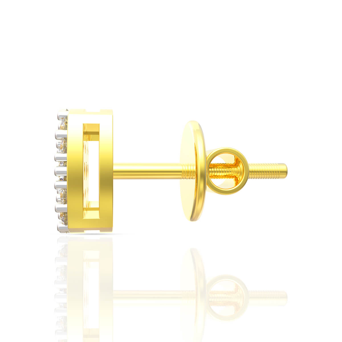 Shimmering Glow Diamond Studs 18K