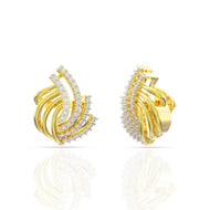 18K Mesmerizing Sphere Diamond Studs with Flora Elegance