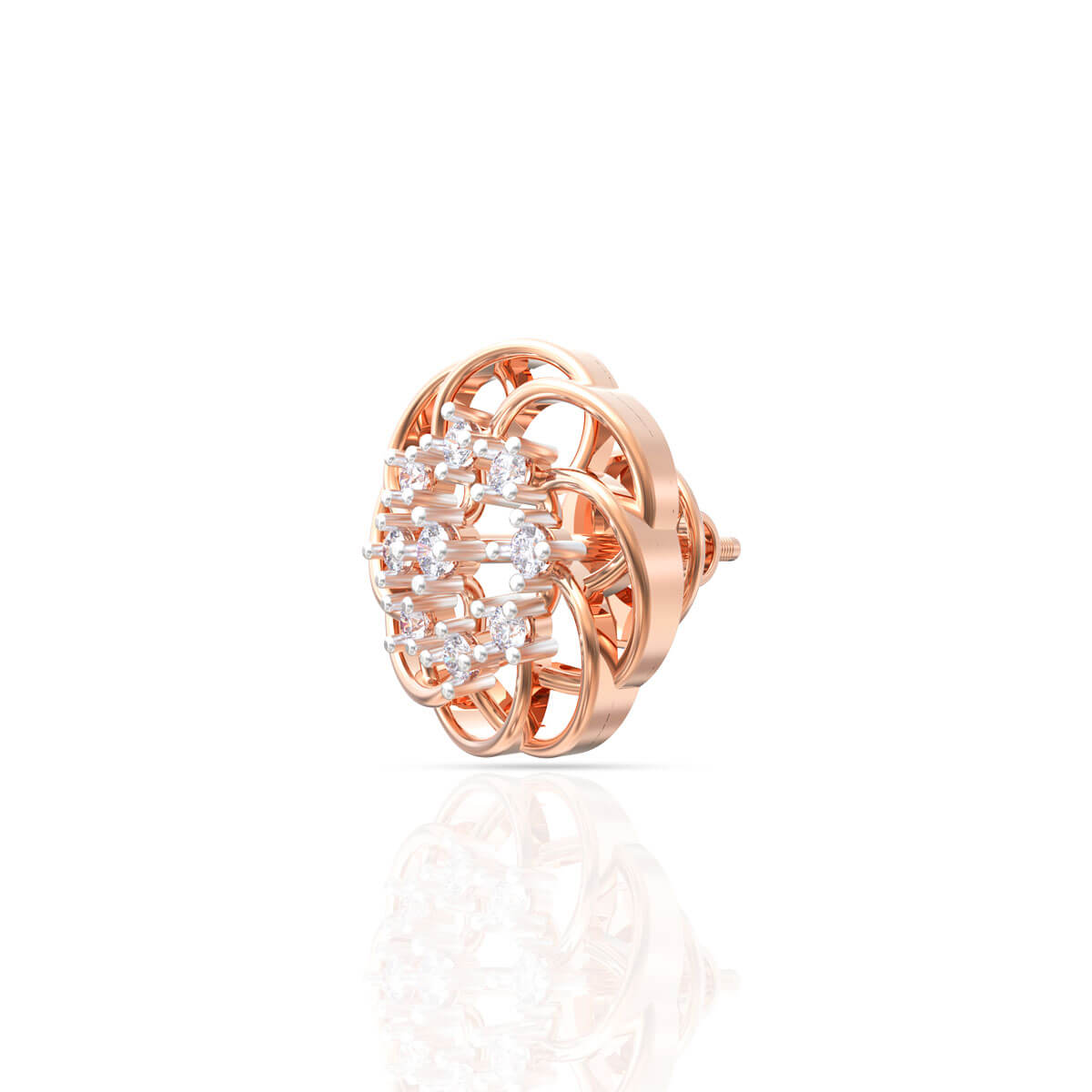 Rosette Elegance Diamond Studs