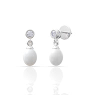 Sterling Oval Elegance Danglers 18K