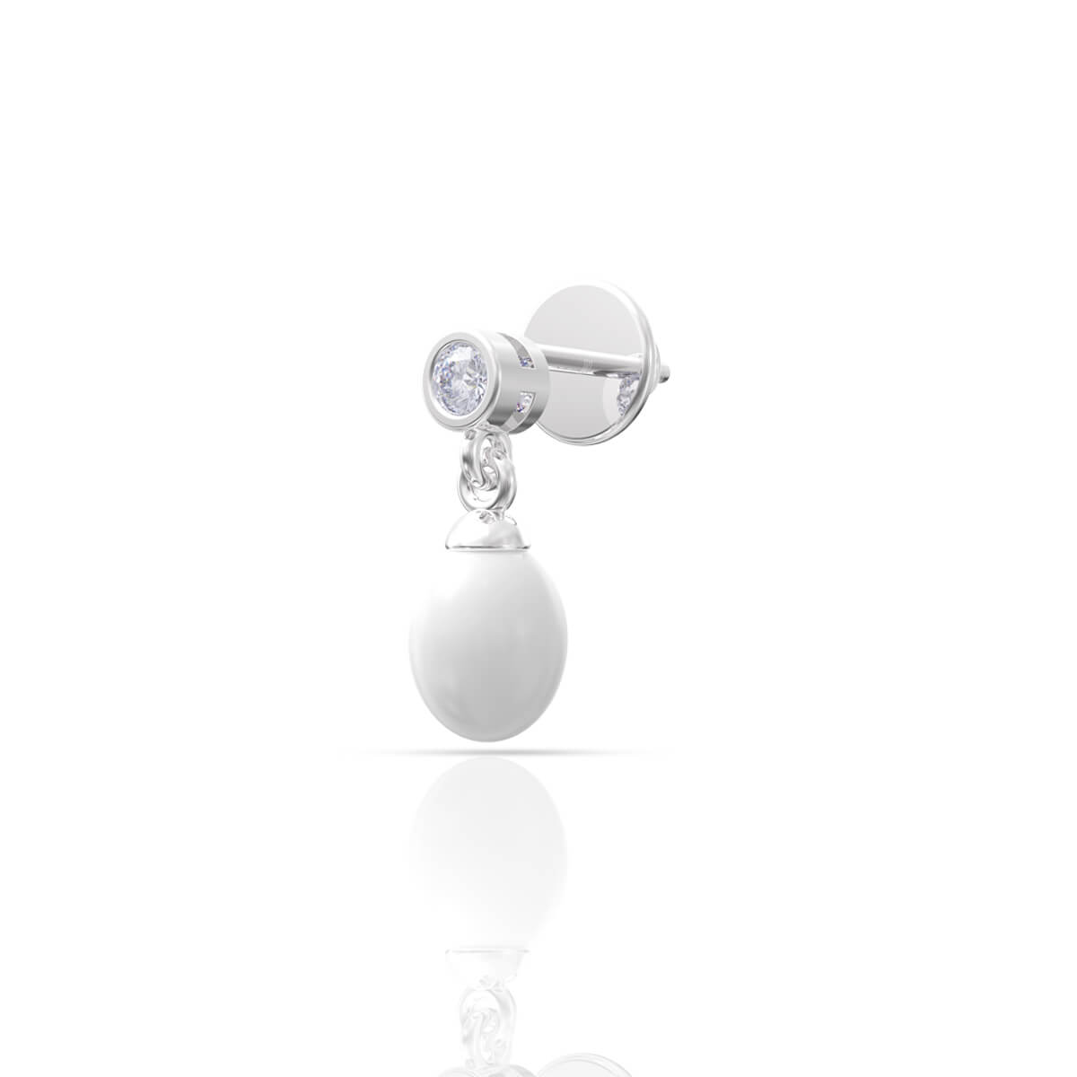 Sterling Oval Elegance Danglers 18K