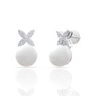 Bold and Sleek Star Design 18K Gold Studs