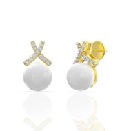 18K Classic Sphere Minimal Stud Earrings