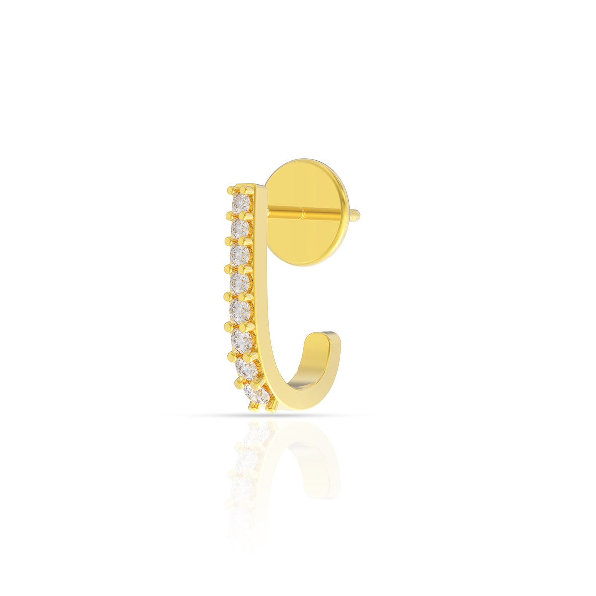 Ritzy Glaze 18K Gold Hoops