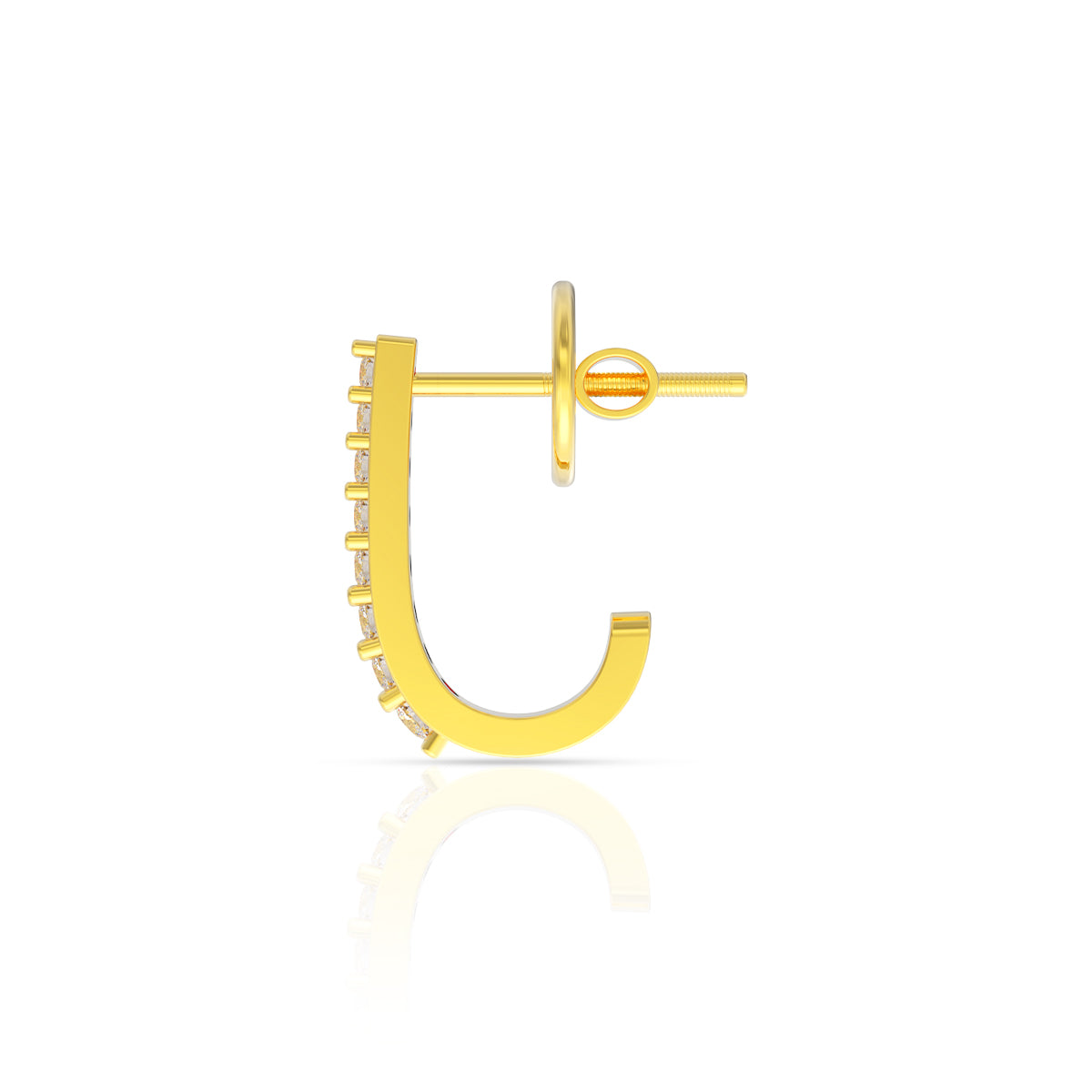 Ritzy Glaze 18K Gold Hoops
