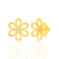 Flora Charm Gold Studs for Everyday Style 18K