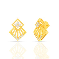 Modest Classy Bold Gold Studs 18K