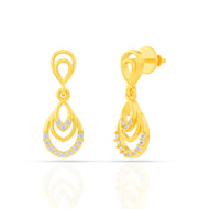Riveting Shine 18K Diamond Danglers