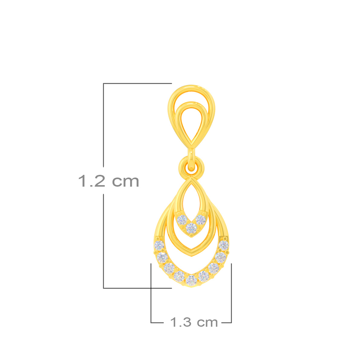 Riveting Shine 18K Diamond Danglers