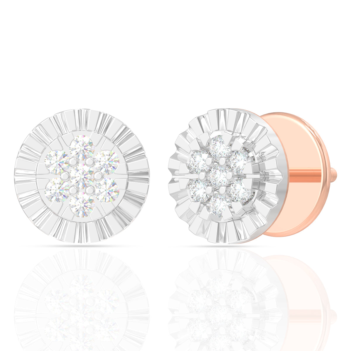 Dazzling Grace Diamond Studs 18K