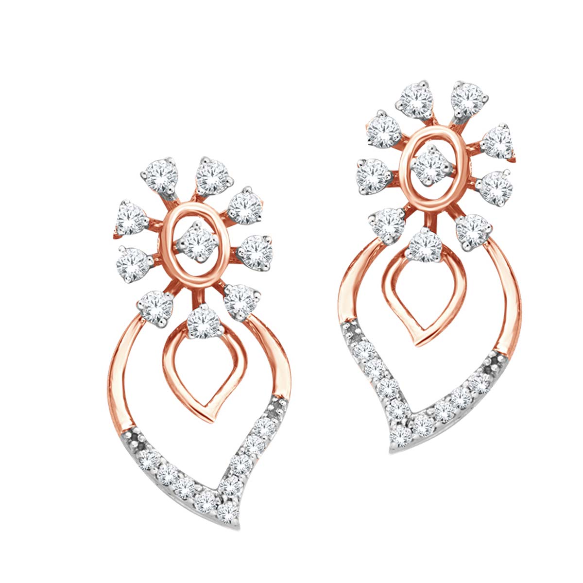 18k Vivid Flora Studs for Natural Elegance